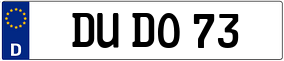 Trailer License Plate